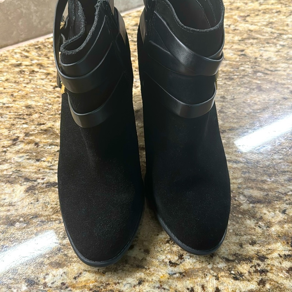 INC Black Suede Booties